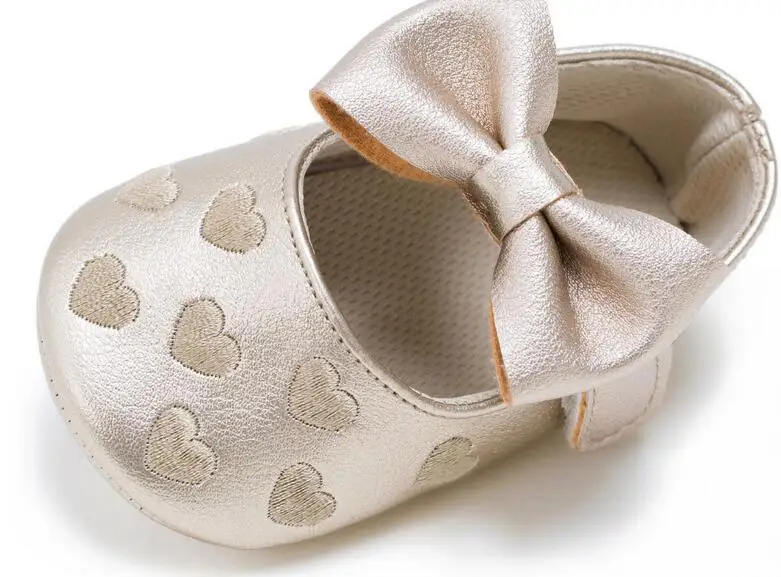 Лидер продаж 2017 детская обувь ручной работы с мягкой подошвой и бантом для