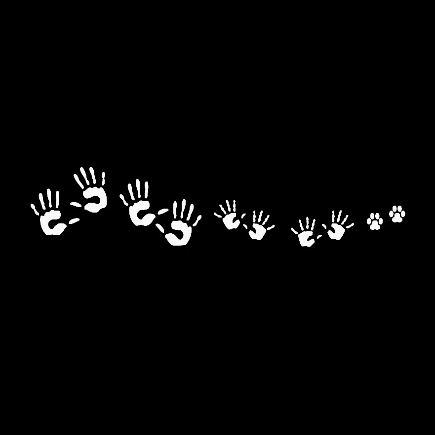 6x30 см High Five Happy Family виниловые наклейки на кузов автомобиля Наклейка окно или дверь