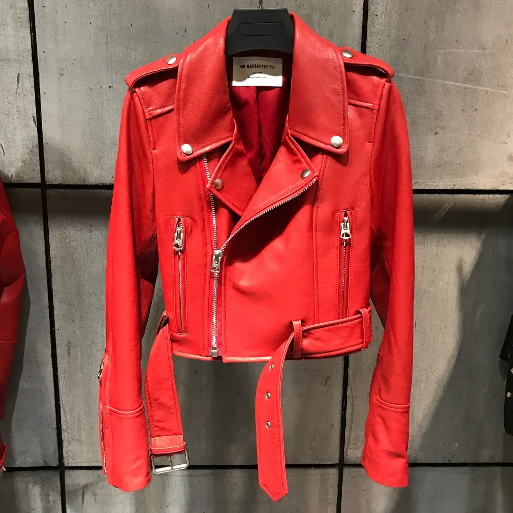 Женский блейзер из натуральной кожи большой размер 5XL | Женская одежда