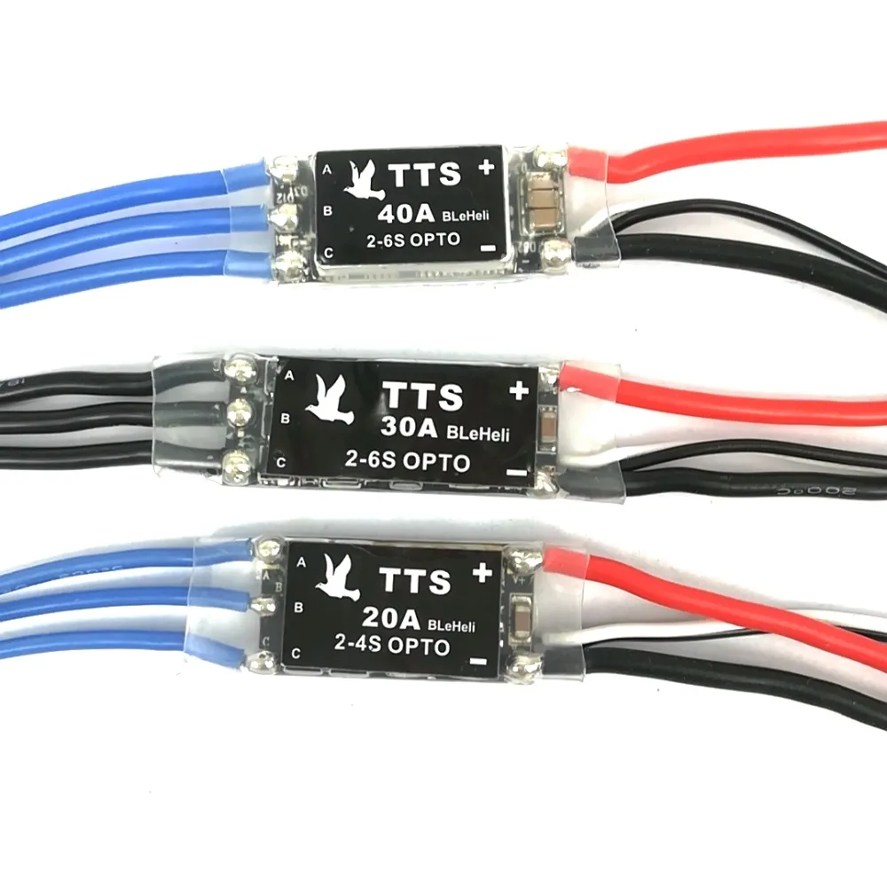 

TTS BLHeli 20A 30A 40A ESC for FPV Quads.