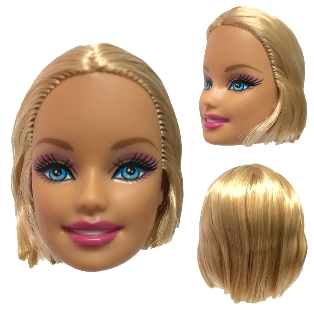 NK один шт кукла голова с длинными волосами для девочек кукла аксессуары Лучший DIY подарок для девочек кукла 1/6 101C 5X