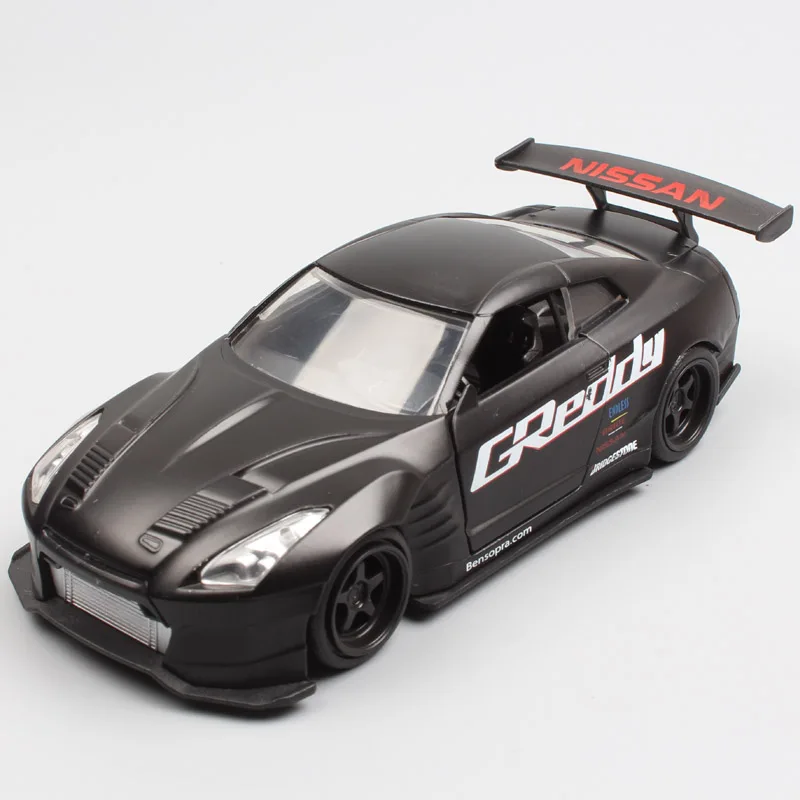 1:32 Масштаб бренд Jada JDM тюнеры 2009 NISSAN GTR GT-R R35 бен сопра литая металлическая спортивная гоночная модель игрушка миниатюрная для мальчика