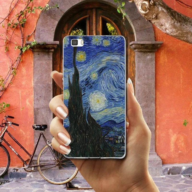 Van Gogh Starry Sky Soft Mobile Phone Cases TPU Cover for Huawei P8 P9 P10 P20 P30 Honor 7 7X 7A 9 10 Mate Pro Lite Shell | Мобильные