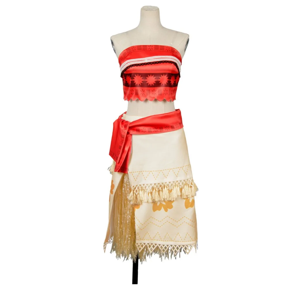 Моана принцесса косплей платье Косплей Костюм Полный комплект uniformхэллоуин