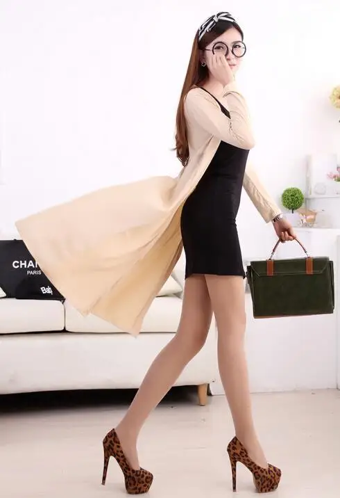 Spring summer blouse new women super long chiffon cardigan Prevent bask in clothes cloak sweater 3 colors Female | Верхняя одежда