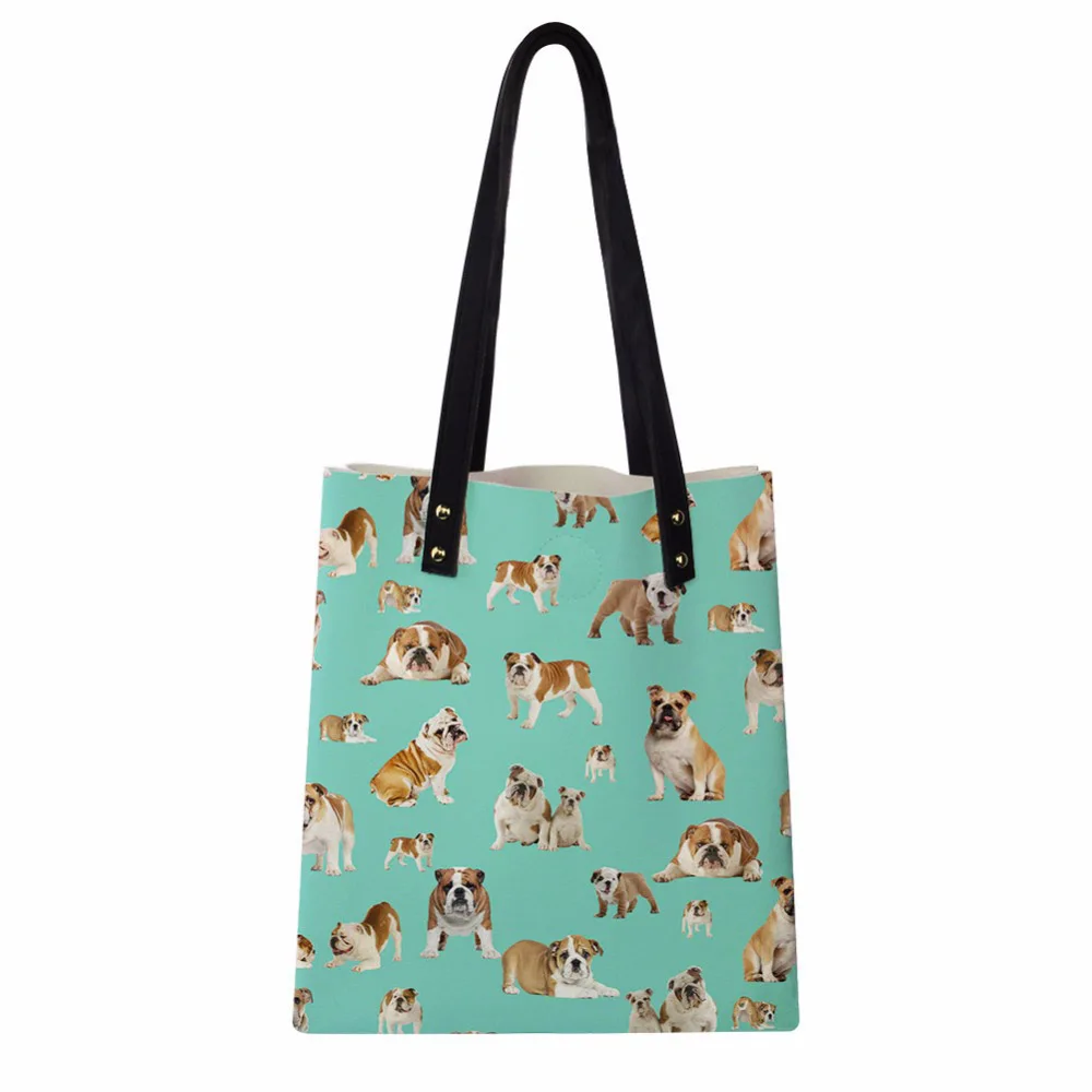 Индивидуальные 3d Pud собака печать женская сумка из искусственной кожи