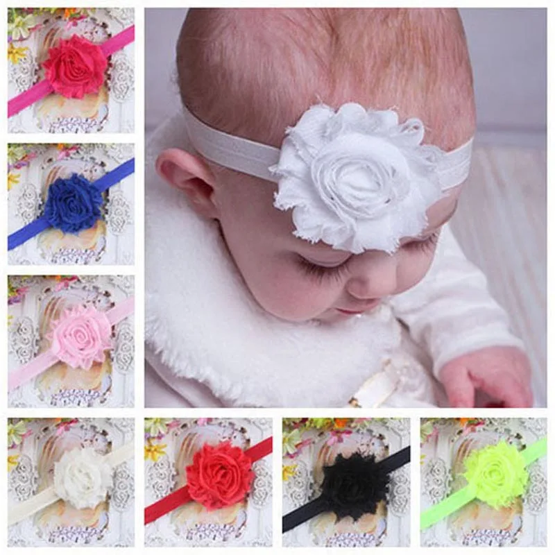 Большой цветочный повязка на голову ребенка одеваться ну вечеринку аксессуары