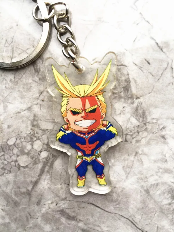 1 шт. брелок для ключей Animation Bokuno Hero Bakugou My Acdemic bakugou katsuki двухсторонний кулон