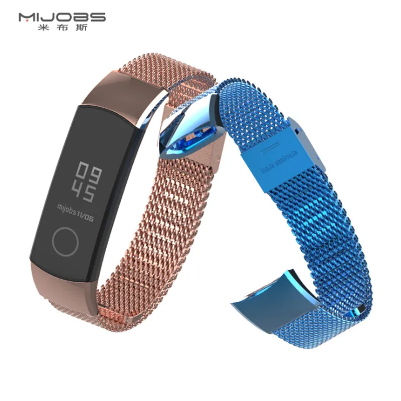 Металлический ремешок Mijobs Milan для Huawei Honor Band 4 ремешки браслеты браслет из
