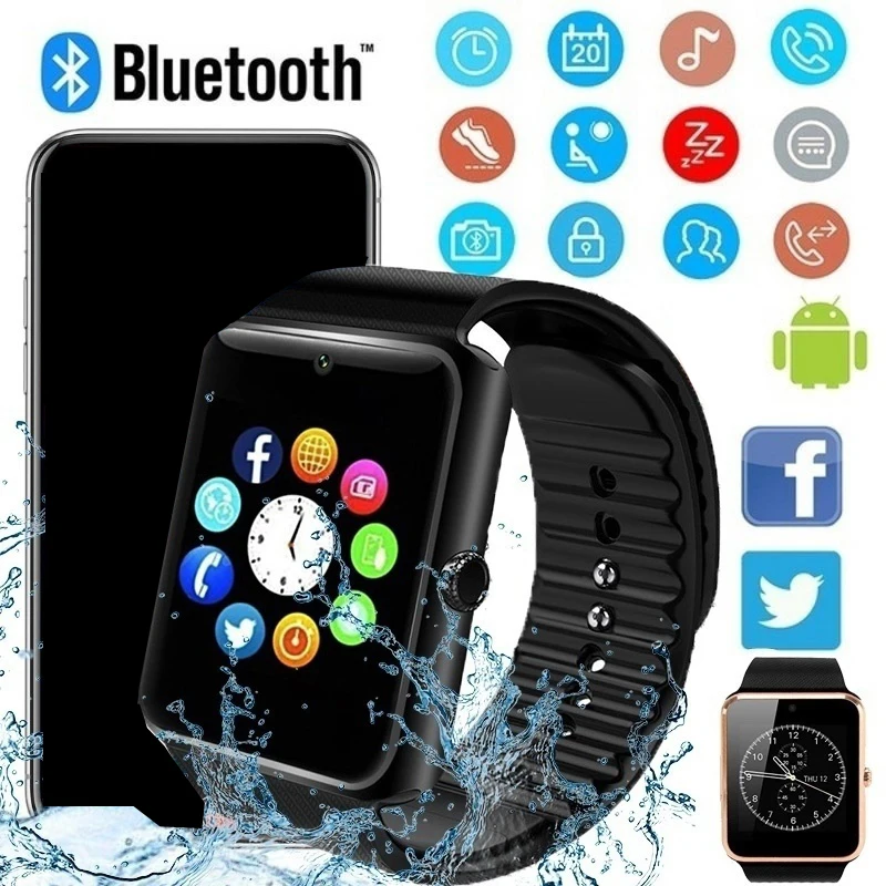 Модные Смарт часы Синхронизация уведомлений с sim картой Bluetooth подключение для