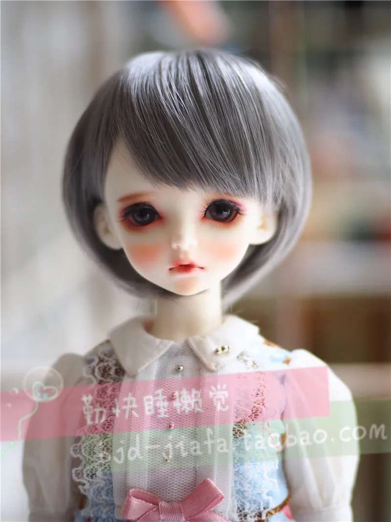 Парик для куклы BJD/SD дядя/девочка Малыш GM Liu Hai серебряные короткие волосы
