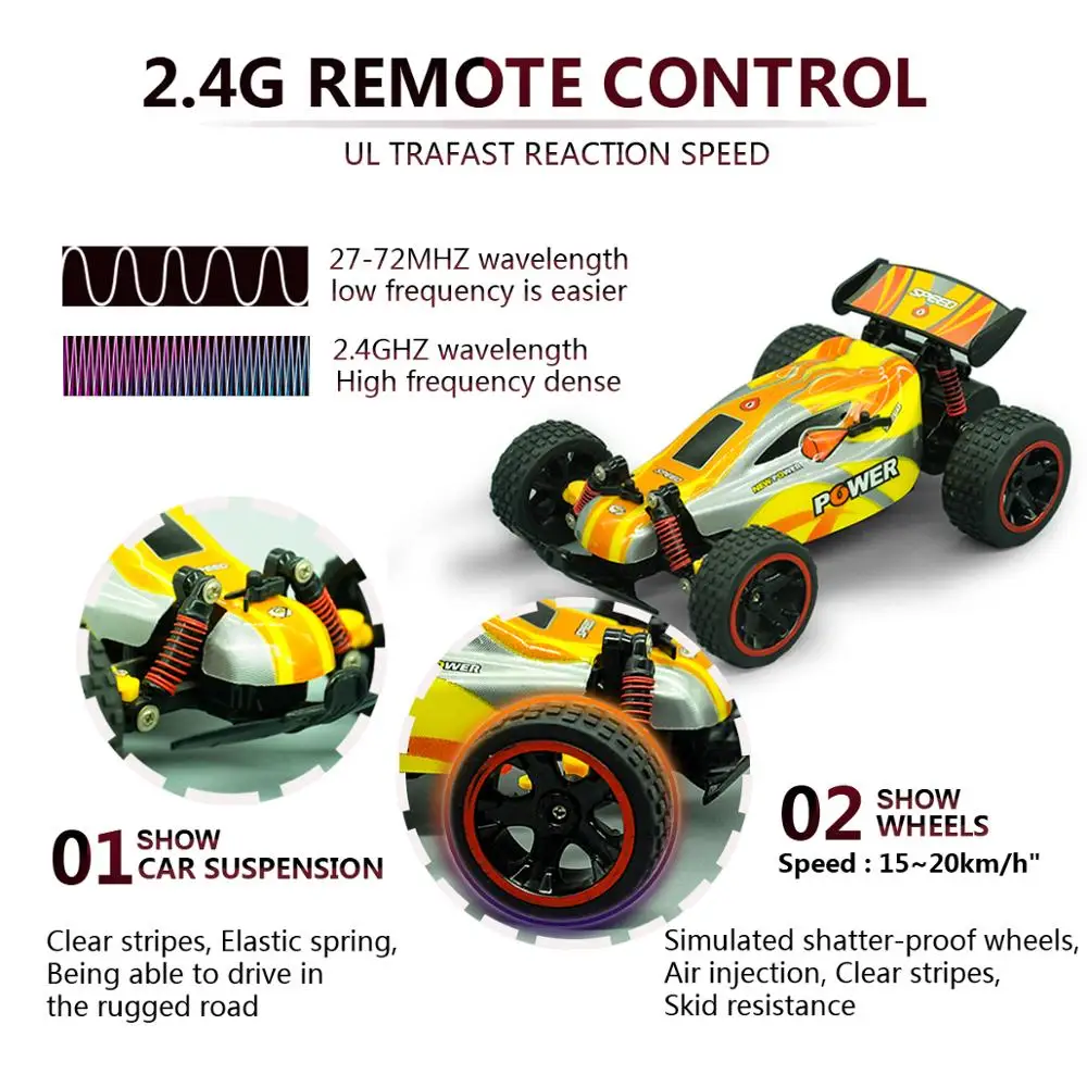 Sinovan RC автомобиль высокой скорости 1/16 радио управления ed машина 4CH пульт