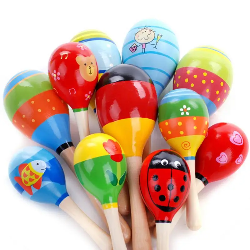 Деревянный Маракас деревянные погремушки 1 шт.|rattle off|rattle wristrattle toy |