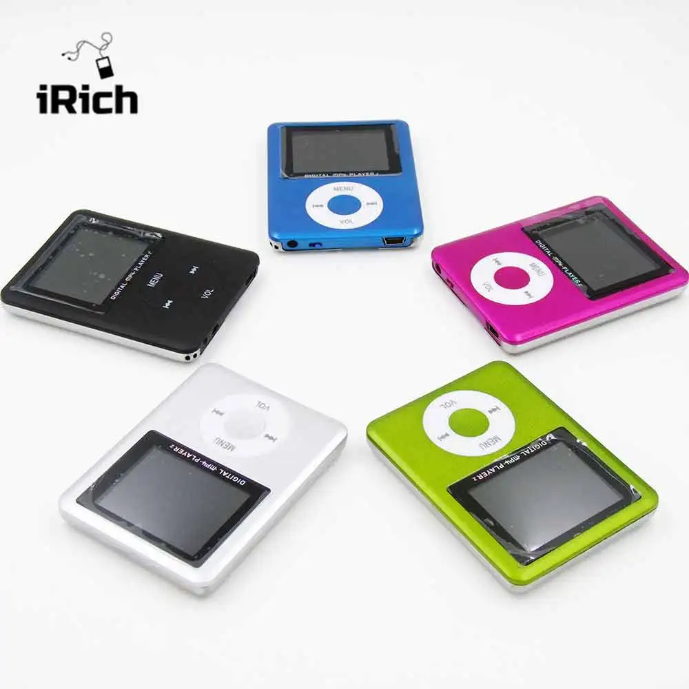 Тонкий MP3-плеер с ЖК-дисплеем 1 8 дюйма поддержкой карт памяти micro sd до 32 Гб |
