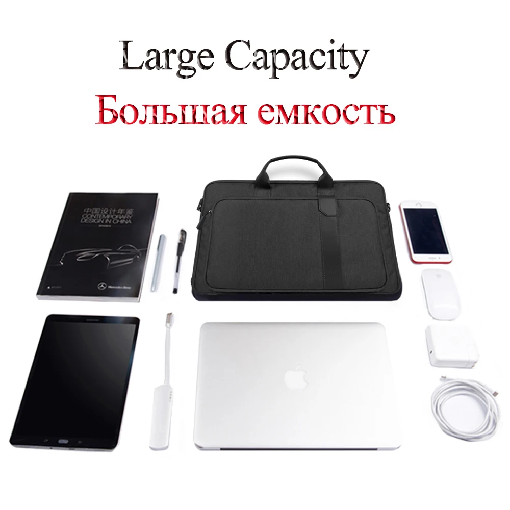 WIWU сумка для ноутбука 13,3 14,1 15,6 водонепроницаемый нейлоновый чехол для ноутбука Мужская сумка для ноутбука для Macbook Air 13 Pro Женские сумки-мессенджеры