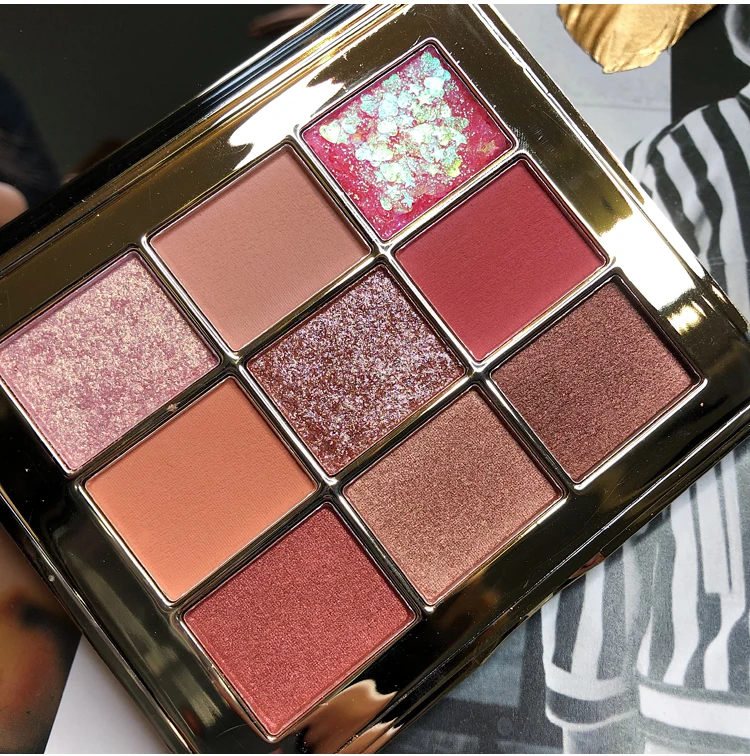 Бренд Shimmer Matte Makeup Pallete 9 цветов блеск прессованные тени для век Палитра бриллиантов макияж тени для век Палитра для пигментов косметика