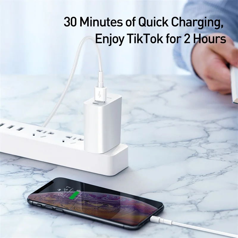 Кабель usb type-C Baseus для Redmi K20 Pro iPhone Xs Max Кабель зарядного устройства адаптер USB C кабель type C провод Micro USB кабель