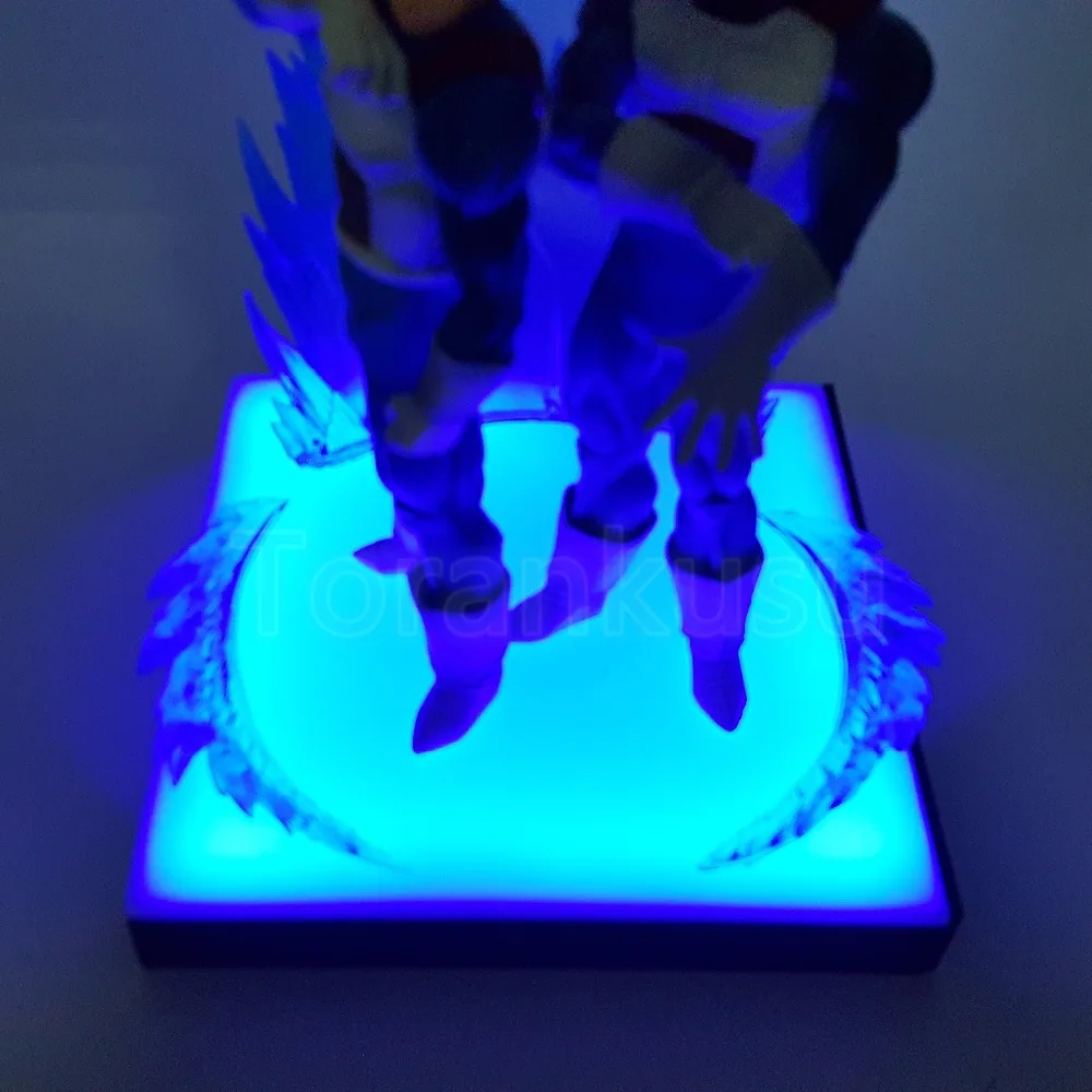 Dragon Ball Z фигурки Вегета стволы ROS отец сын LED База DIY дисплей игрушка Супер Saiyan