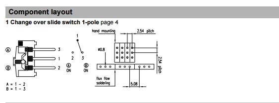 Оригинальный новый 100% 09.10290.01 Гибкая ножка 3pin 2gear боковой переключатель