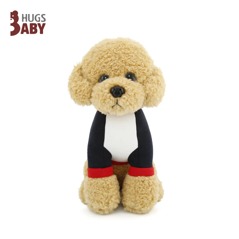 22/32cm Super Cute Simulation Teddy Dog Plush Toys Dolls Wearing Scarf Wear Clothes Poodle Dogs For Children Kids Birthday Gifts | Игрушки и