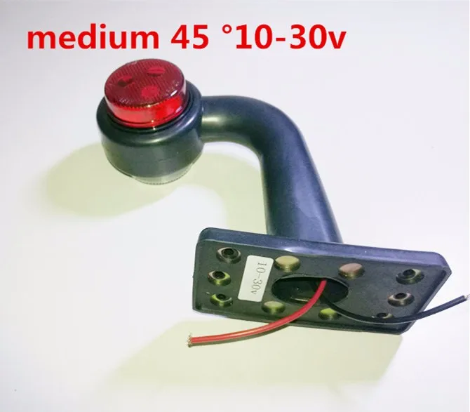 003 RW 1 пара 2 ''10-30 V светодиодный резиновый стебель световые маркеры Контурные лампы индикаторные огни внешние фонари заднего хода для прицепов грузовых автомобилей - Цвет: 003 RW