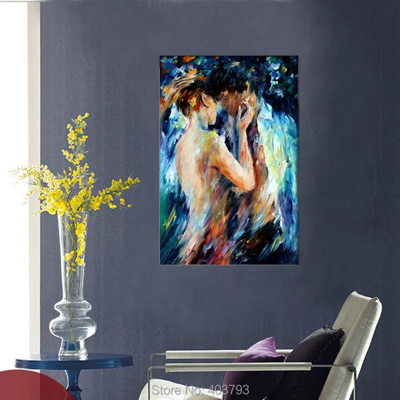 Палетка для боди арта с ножом и изображением пар|oil picture|picture for homepainting abstract |