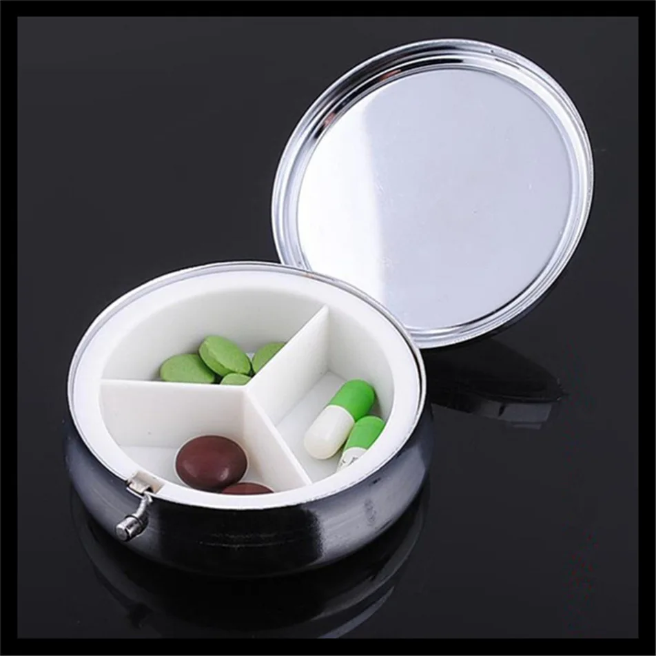 Оптовая продажа 100 шт. 50 мм Металлические пустые коробки для таблеток с