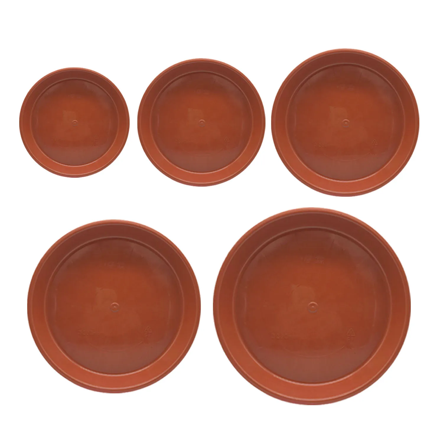 Behogar 5 шт. круглые Пластик горшка блюдце лотки для внутреннего и наружного спорта