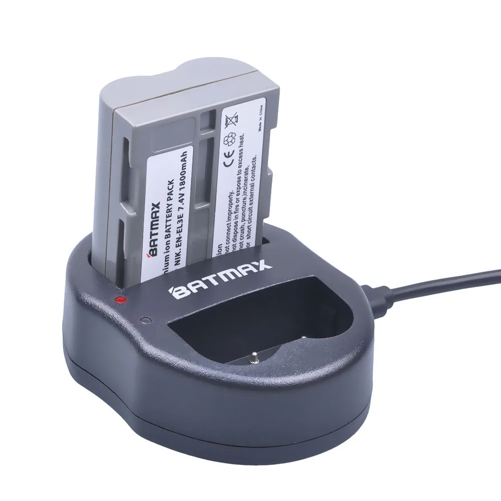 2 шт./партия EN-EL3E EN-EL3e ENEL3E RU EL3E батареи& Dual USB Зарядное устройство для Nikon D50 D70 D80 D90 D100 D200 D300 D700 z1