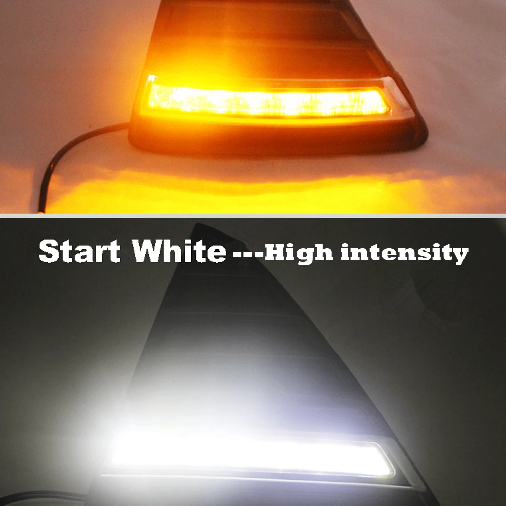 ECAHAYAKU для Ford Focus 3 2012 2013 2014 DRL LED дневные ходовые огни 12В светодиодный дневной свет