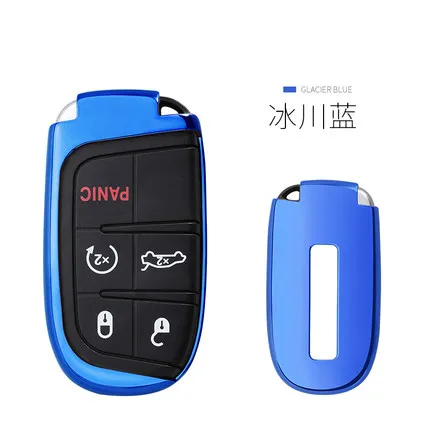 Мягкие TPU чехол Key автомобилей брелок для Jeep Grand Cherokee Chrysler 300C Renegade Патриот Fiat Freemont