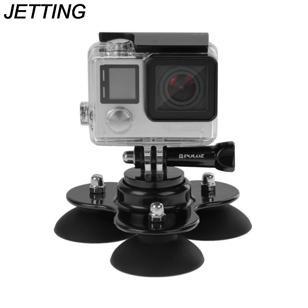 Автомобильная присоска для экшн Камеры Gopro Аксессуары Алюминиевая адаптер