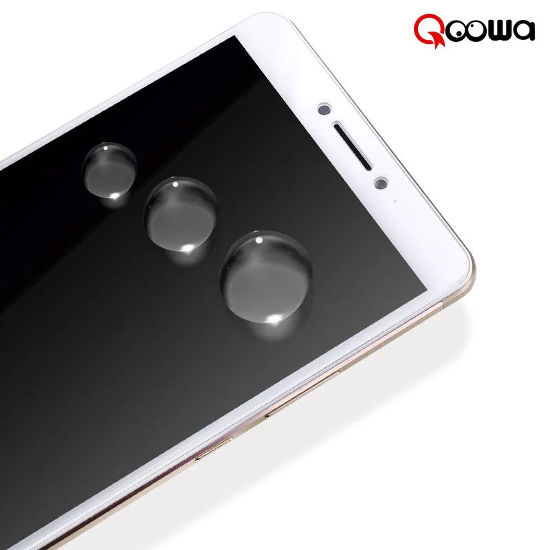 Qoowa Топ качество Экран протектор для Xiaomi Max 2 царапинам 2.5D изогнутые полное