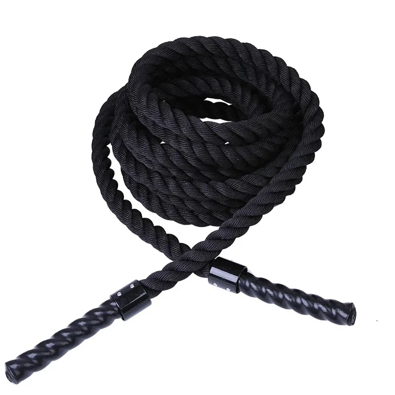 Strong-Toyers 9 M/12 M/15 M тяжелый черный антуляционный боевой канат физическая сила тела - Цвет: 9m