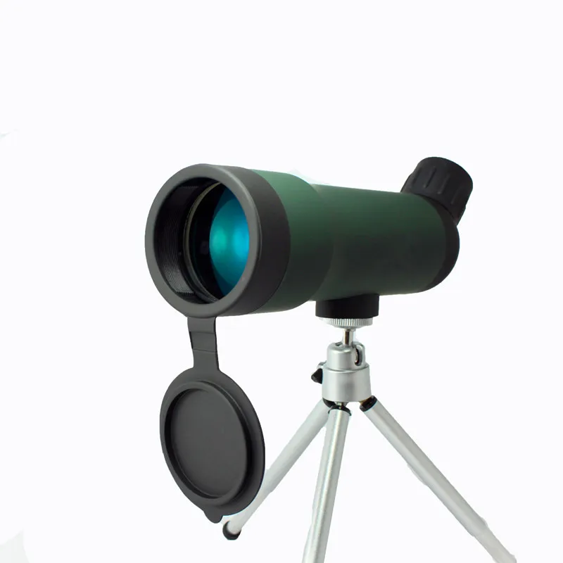 Normal Tripod Hd телескоп 20X50 Профессиональный Монокуляр Телескопический со штативом для наблюдения за птицами мини астрономическая Зрительная труба Высокое качество - Цвет: Normal Tripod