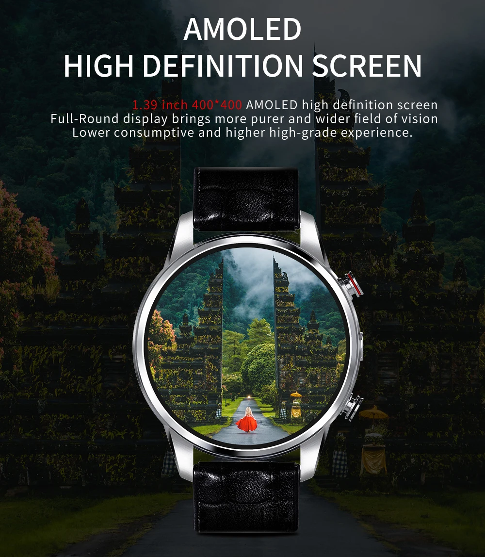 Новейшие умные часы 4G Reloj Inteligent Android 7,1 Смарт-часы MTK6739 1,39 дюймов Дисплей PK Allcall W2 zeblaze Thor 4 pro