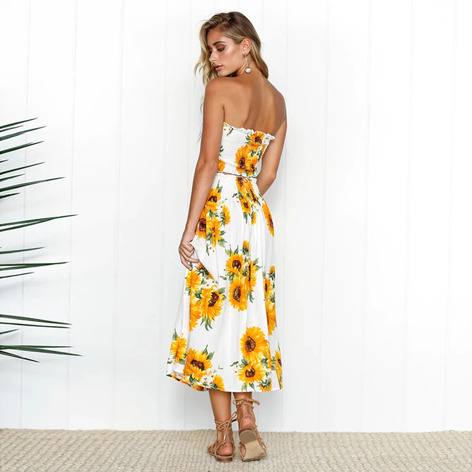 Bayboad/летний цветочный Подсолнечник лимон с принтом сексуальный Повседневный
