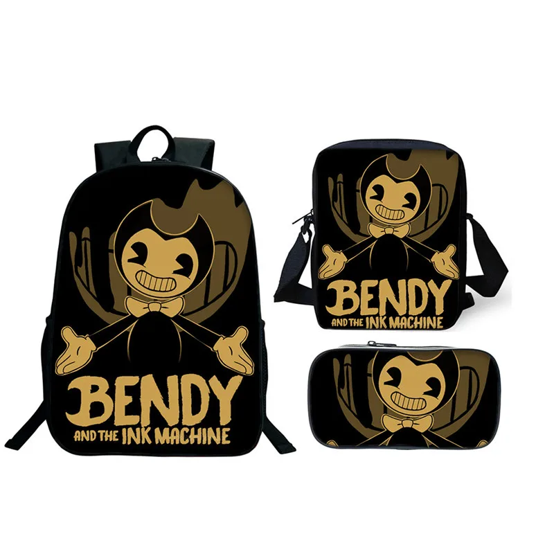 DENGPAO bendy and The Ink Machine школьные сумки рюкзак набор модный для ноутбука подростков