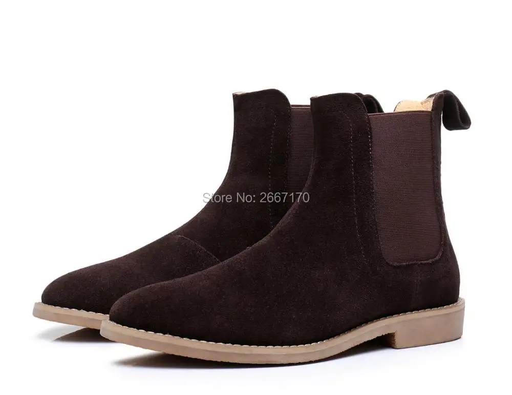 Zapatos Hombre/мужские ботинки Челси Цвет черный серый кофейный ботильоны на плоской