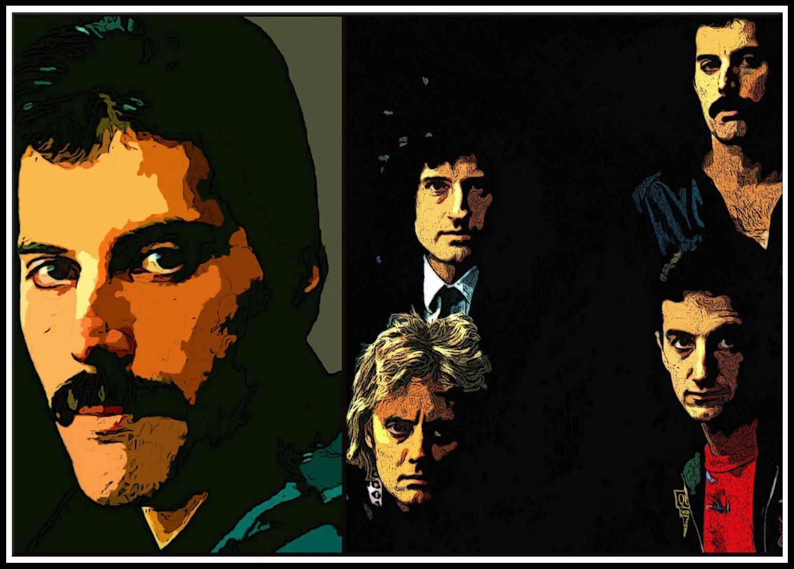 Постеры Queen Фредди Меркури Rock настенные наклейки высококачественная бумага с