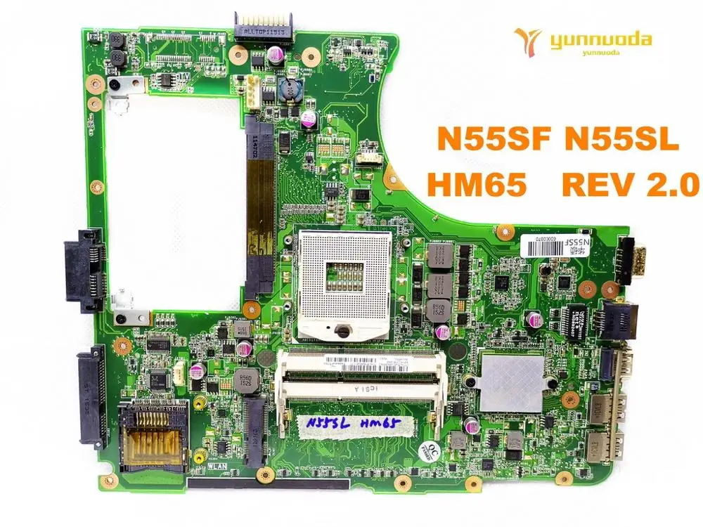 Оригинальная материнская плата для ноутбука ASUS N55SF N55SL HM65 REV 2 0 протестирована