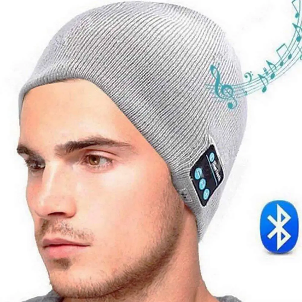 Bluetooth шапка Beanie Беспроводная гарнитура Музыка со встроенным стерео динамиком