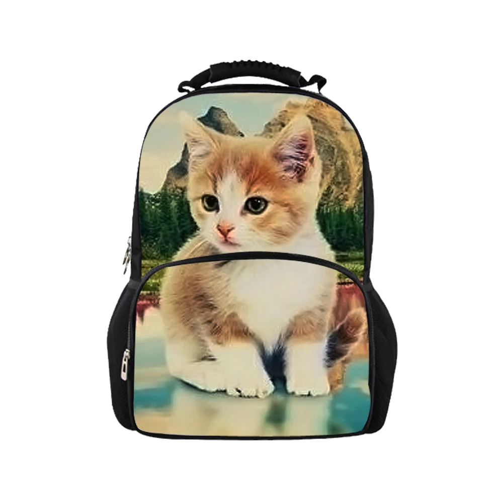 Детские рюкзаки с принтом животных школьные для мальчиков и девочек дорожные