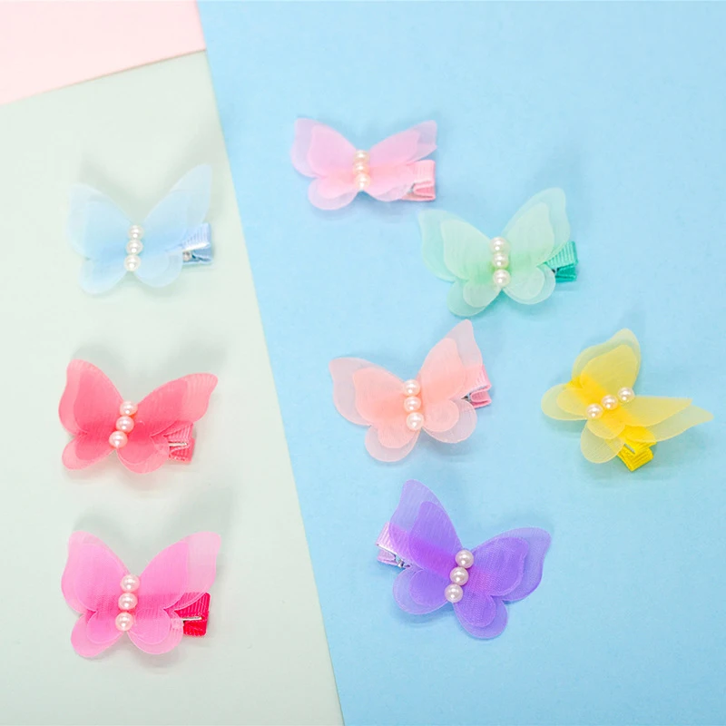 8 сезонов новые милые заколки для волос Красочные Имитация Жемчуга акриловая