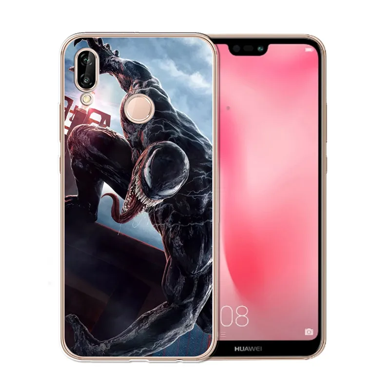 Newest Venom cool For Coque Huawei P8 P9 P10 P20 Smart Lite Plus Pro nova 3e Enjoy 7S Case shell Soft Silicone etui phone cover |