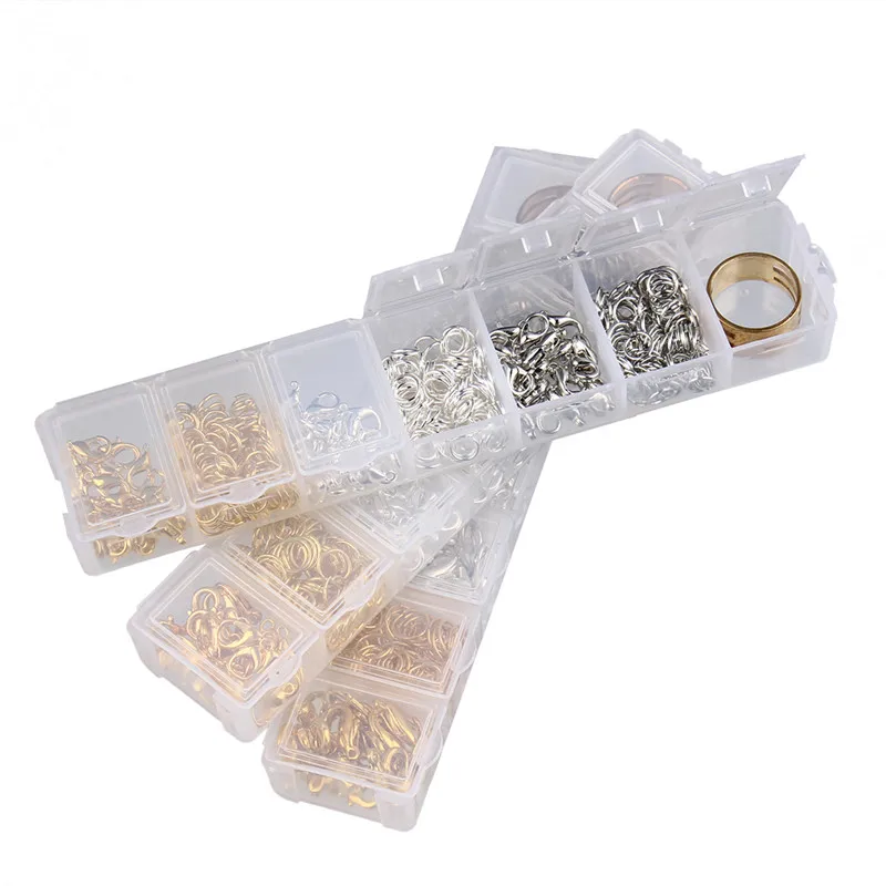 Открытые Кольца для прыжков и раздельные кольца/застежка крючки лобстера/кольца