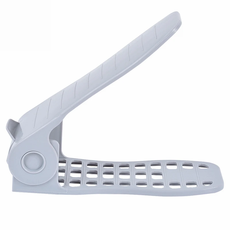 1PC white 10 шт./компл. прочный регулируемый двойной обуви сушилка для слотов для карт Подставка-органайзер полка компактный застегивающийся вакуумный стеллаж для хранения держатель Пластик обувь - Цвет: 1PC white