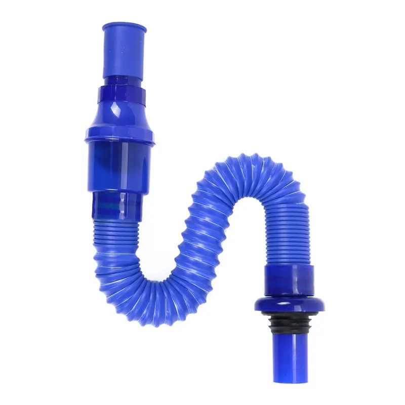 

Temkunes Kitchen Bathroom Flexile Retractable Sink Basin Water Drain Pipe Tube