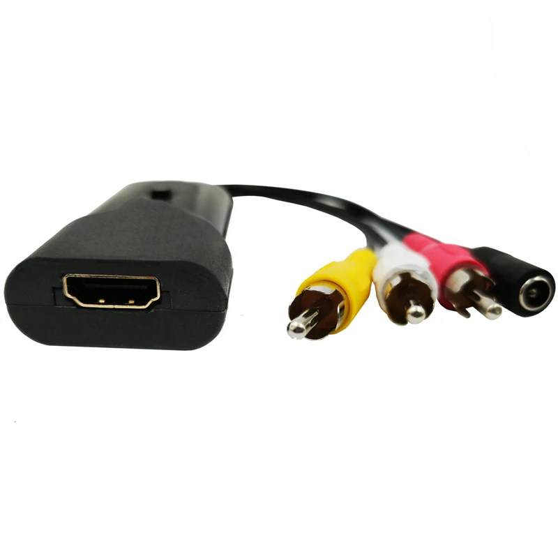 HDMI к RCA AV конвертер адаптер мужчин и женщин с av-кабелем смарт-бокс ноутбук Chromecast для 1080 P 720 P 480 P NTSC/PAL HDMI2AV