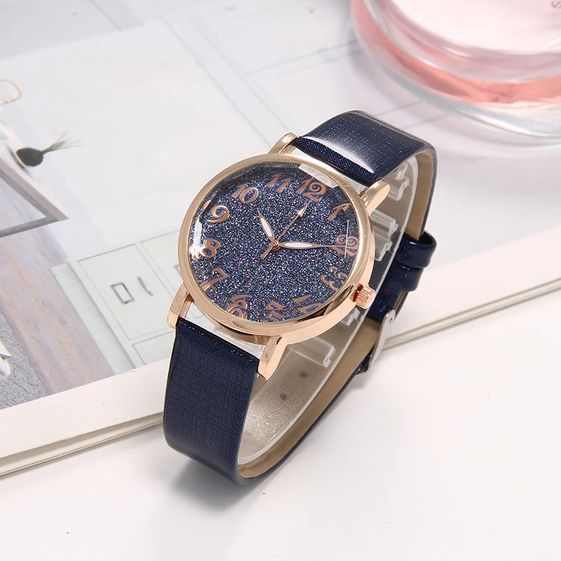 

Дропшиппинг Reloj Женские часы Топ бренд Роскошные Звездное небо часы для женщин кожаный ремешок кварцевые наручные часы Horloges Vrouwen